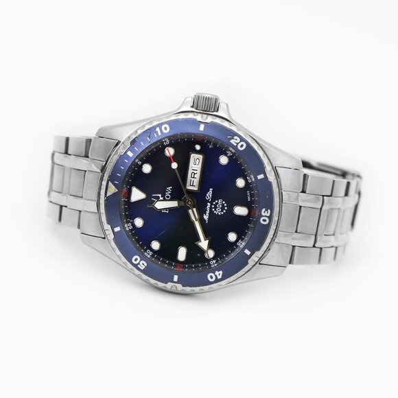 Bulova Marine Star 98C62 Steel Date Watch - Picture 5 of 6